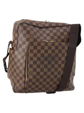 Authentic LOUIS VUITTON Damier Ebene Olaf GM Shoulder Bag N41440 LV